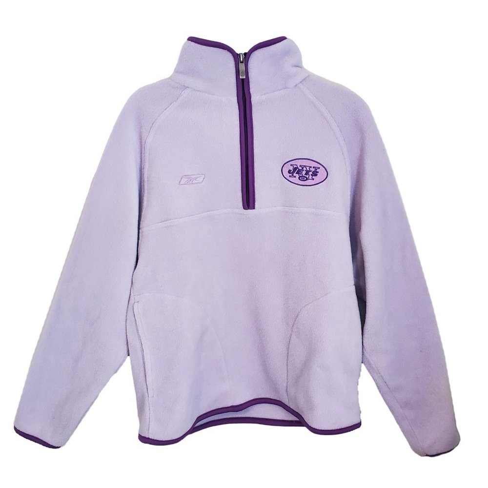 NFL NY Jets Women's Violet Fleece Sweatshirt with Zipper